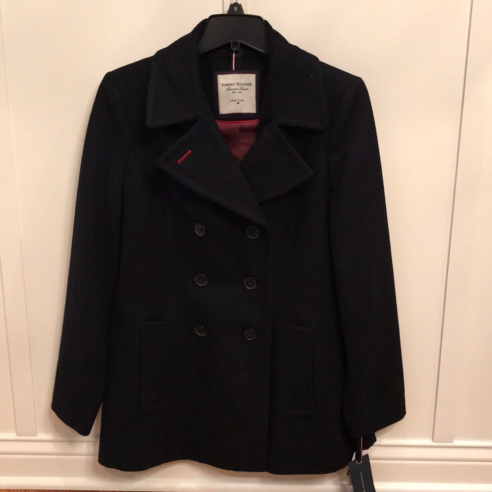 Tommy Hilfiger Navy peacoat NWT, M